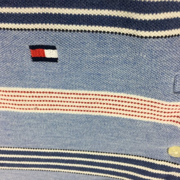 Tommy Hilfiger Mens XL Blue Multicolor Stripe - Picture 7 of 8